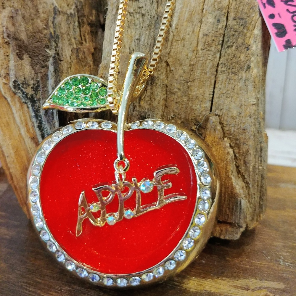 Big Apple Crystal Necklace